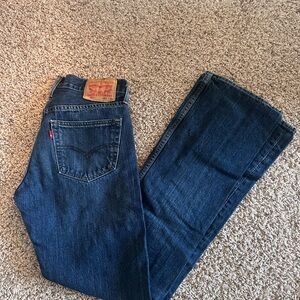 Levi's Dark Blue Straight Leg Jeans
